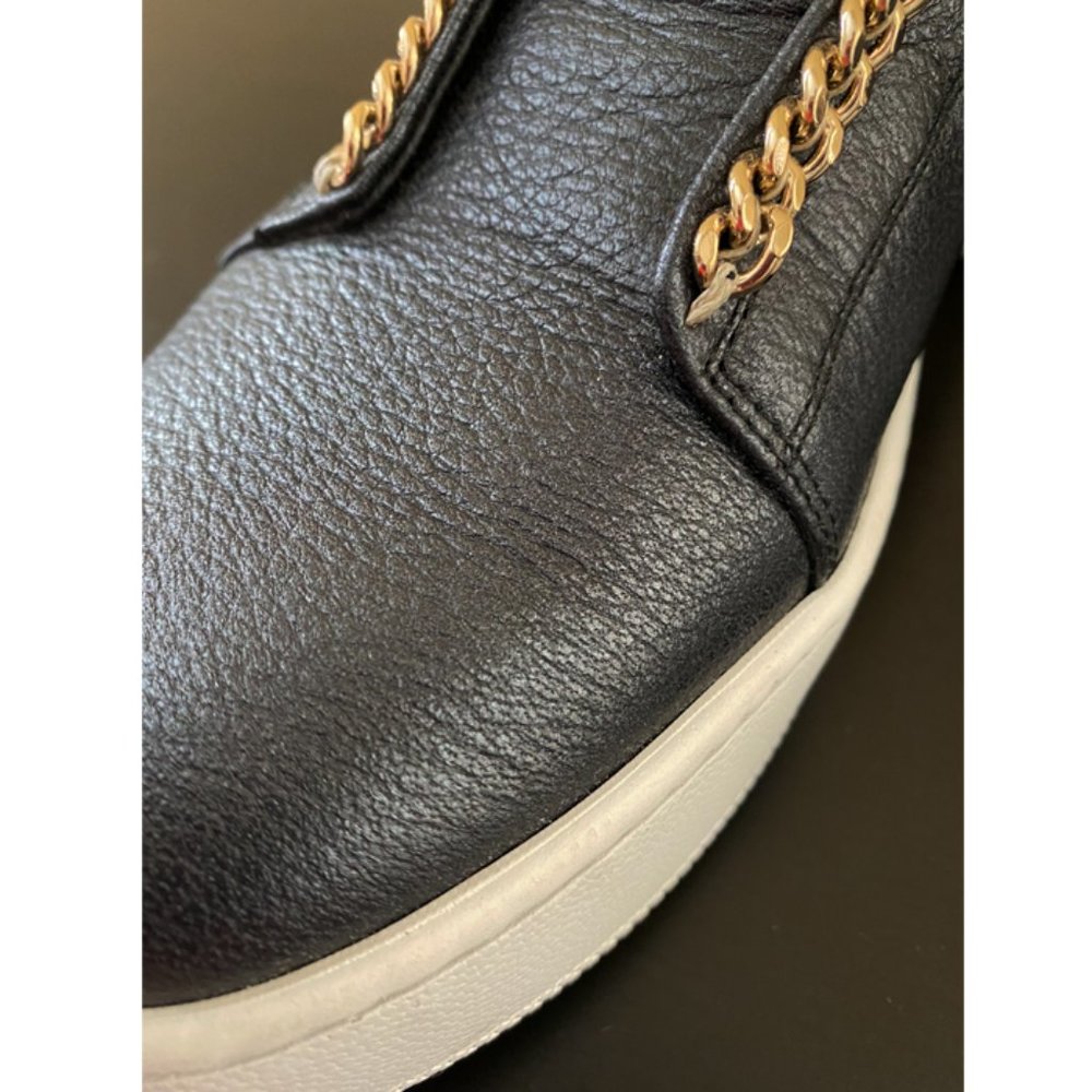 WOMEN YETI WEDGE LEATHER SLIP-ON SNEAKER SIZE 38 - Picture 8 of 8